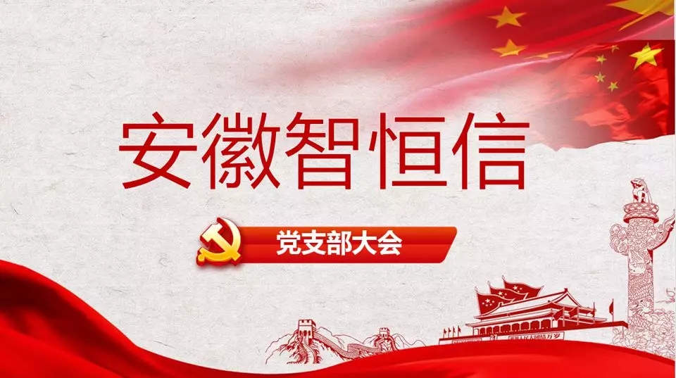 智恒信黨支部大會圓滿落幕！——暨專題組織生活會與民主評議